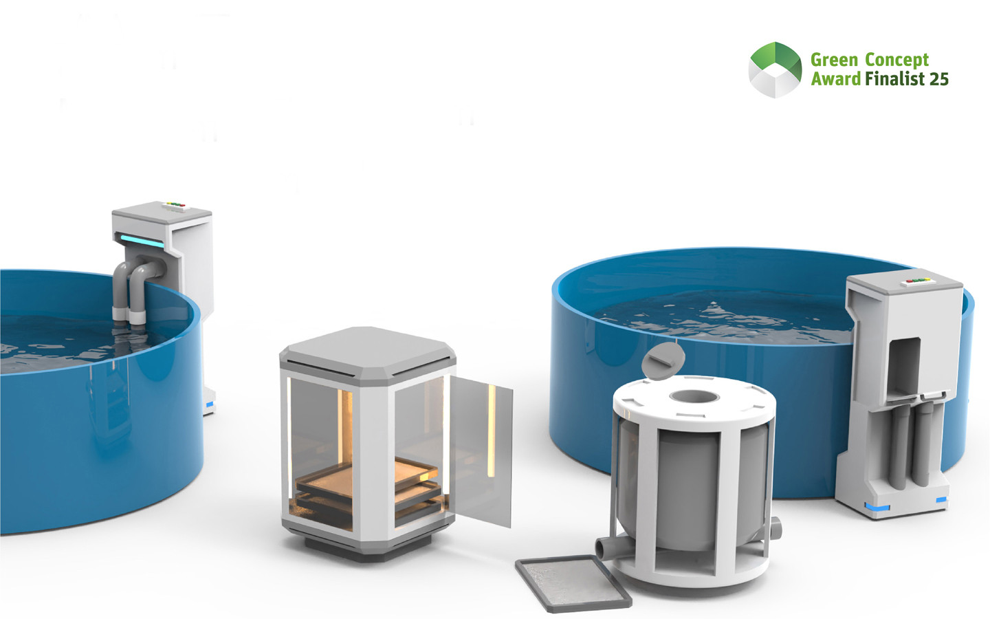 Selbstversorgende Fischbrutzucht