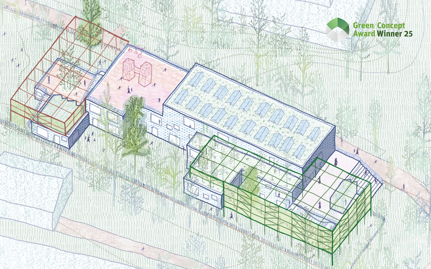 KiTa aus Re-Use Bauelementen