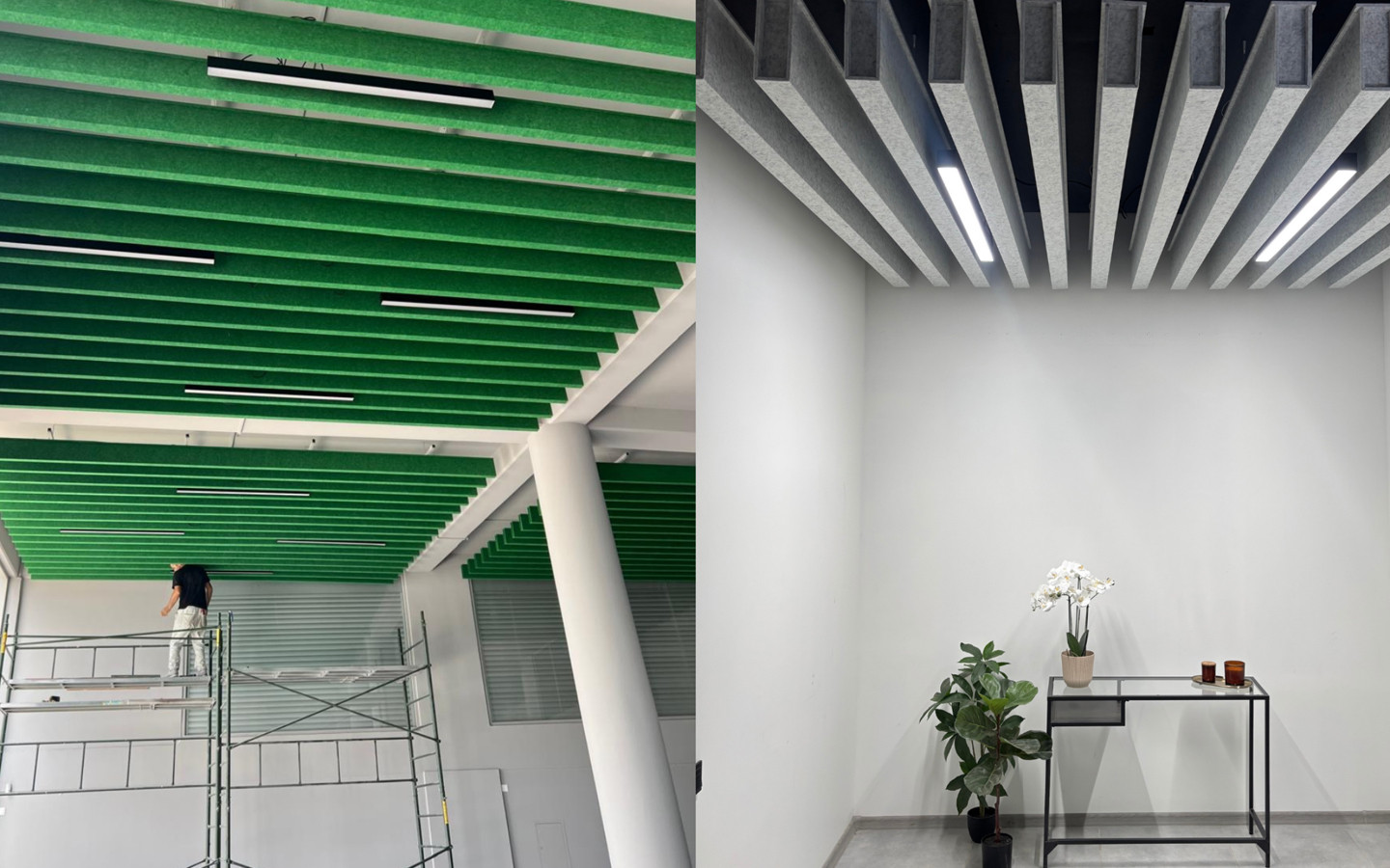 Wooden design/PET-FELT  panels