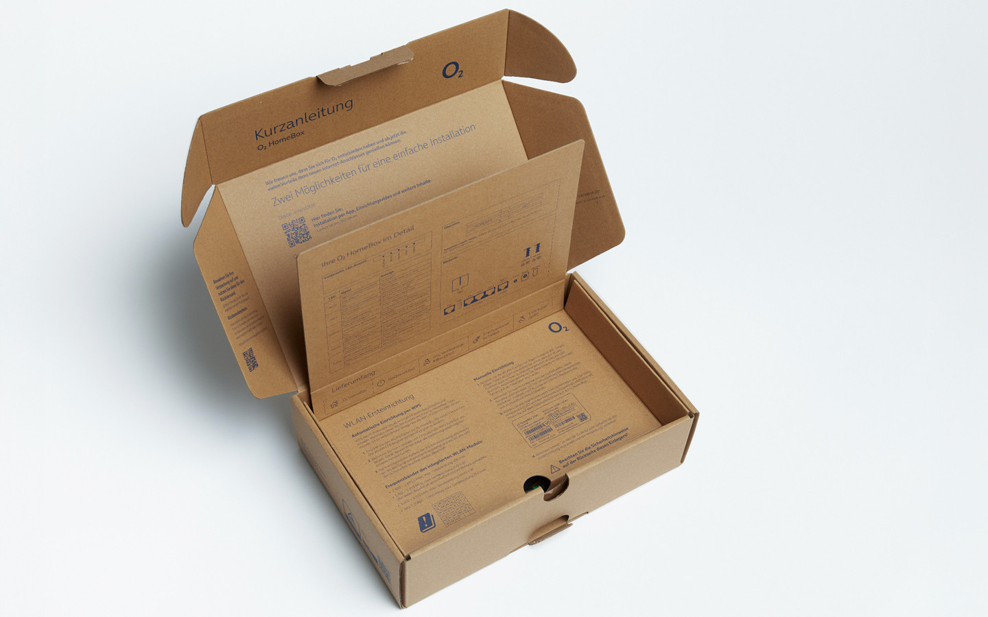 Packaging for o2 HomeBox 4 Router