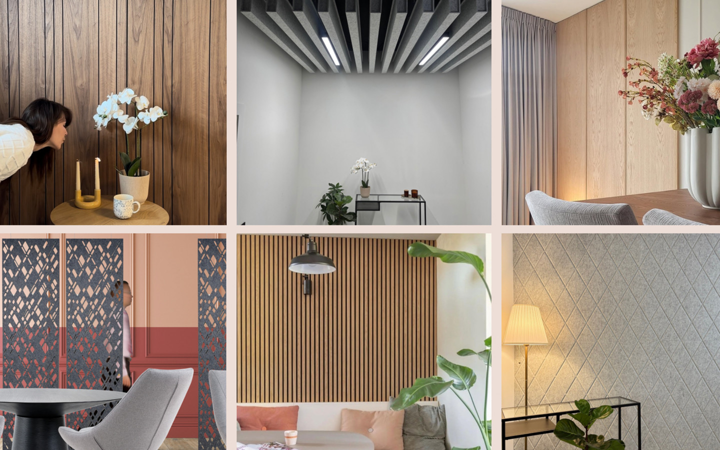 Wooden design/PET-FELT  panels