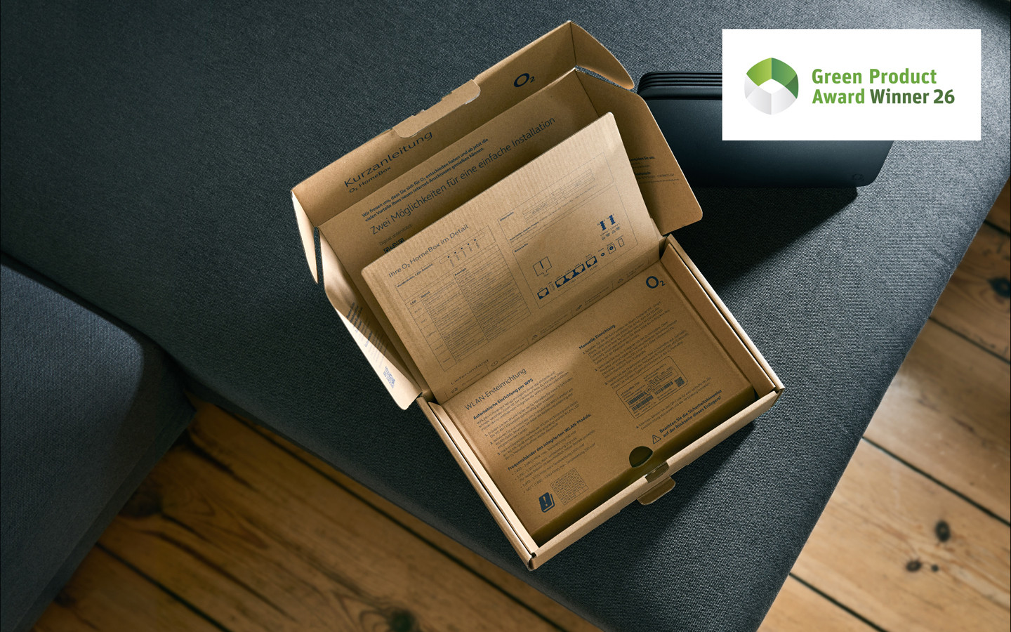 Packaging for o2 HomeBox 4 Router