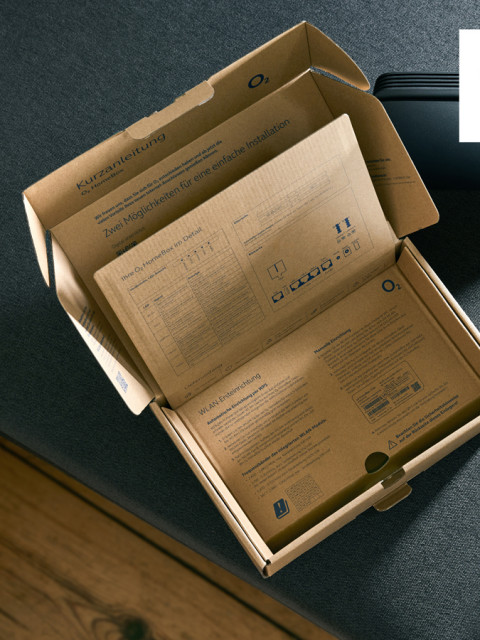 Packaging for o2 HomeBox 4 Router
