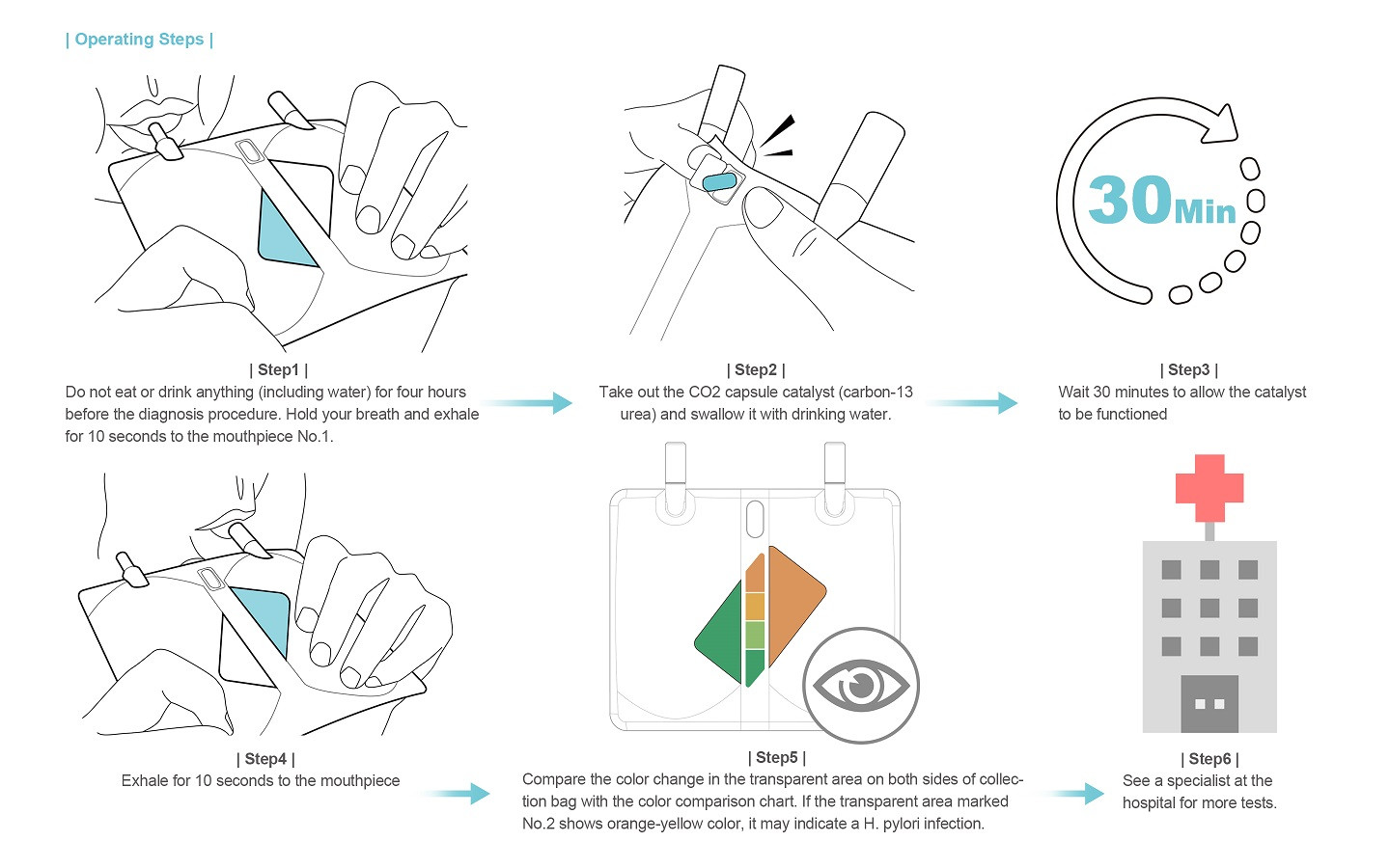 H. pylori personal test kit